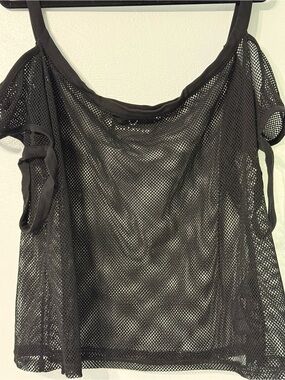 Killstar Black Mesh Crop Tank